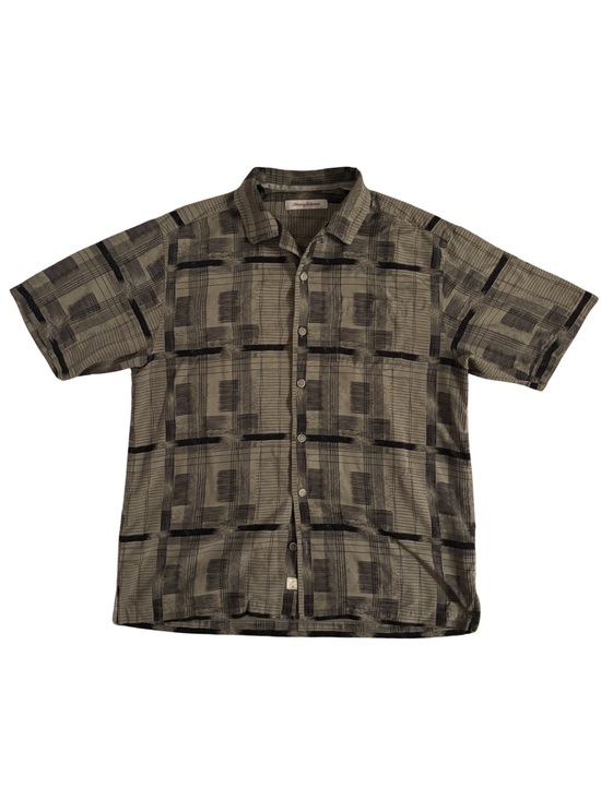 Tommy Bahama Other - Tommy Bahama beige and black patterned silk shirt